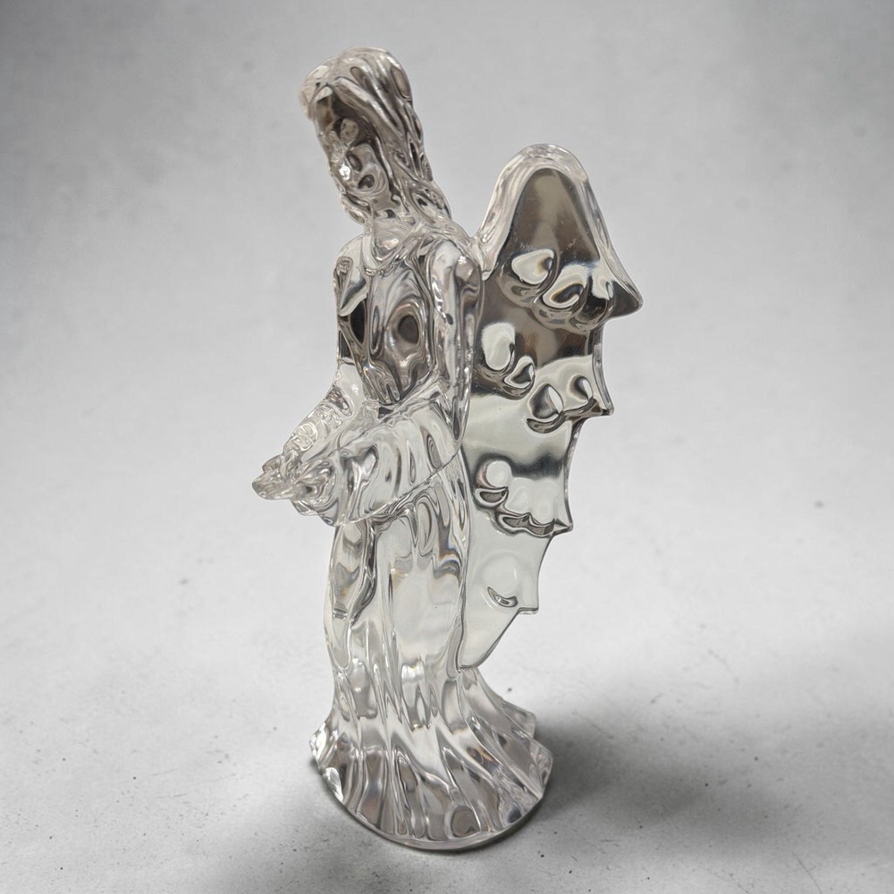 Waterford Crystal Angel of Hope Nativity Figurine Signed w Sticker VTG